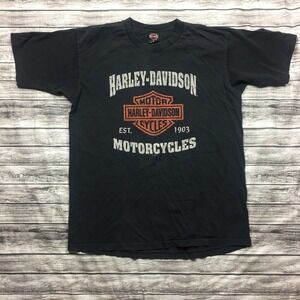 Harley Davidson Shirt Adult  XL Black Daytona Beach Motorcycle Mens
